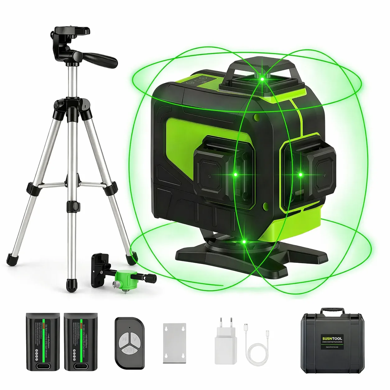 Seektool LX360 Pro 4×360° grøn krydslaser produktbillede